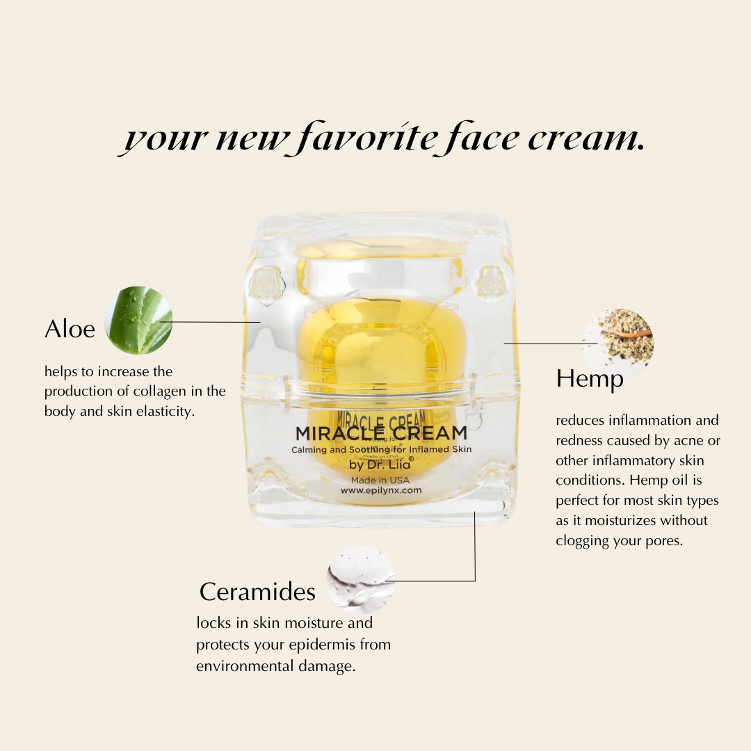 Rich Calming Cream for Dry, Stressed & Sensitive Skin - Vegan, Gluten-Free, Ultra-Hydrating