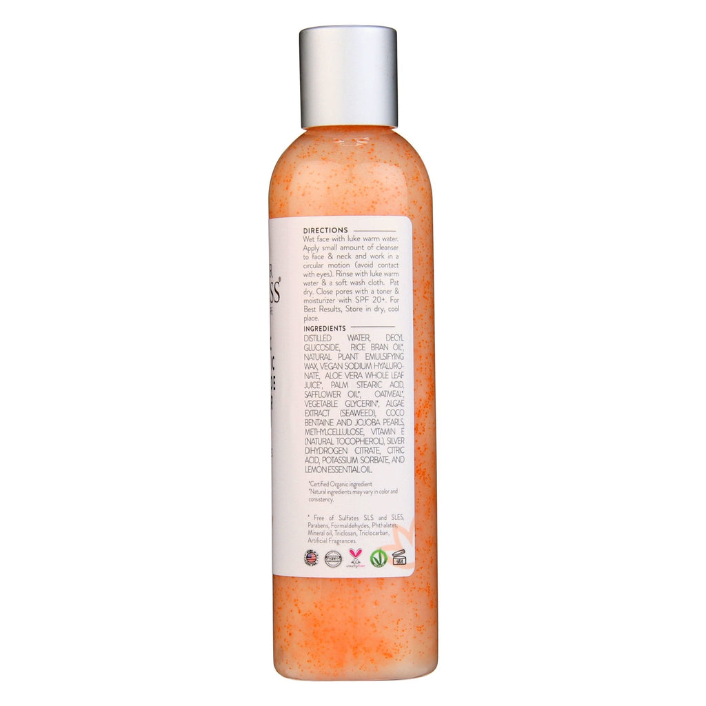 Hydrating Facial Cleanser with Exfoliating Jojoba Beads – 8 oz
